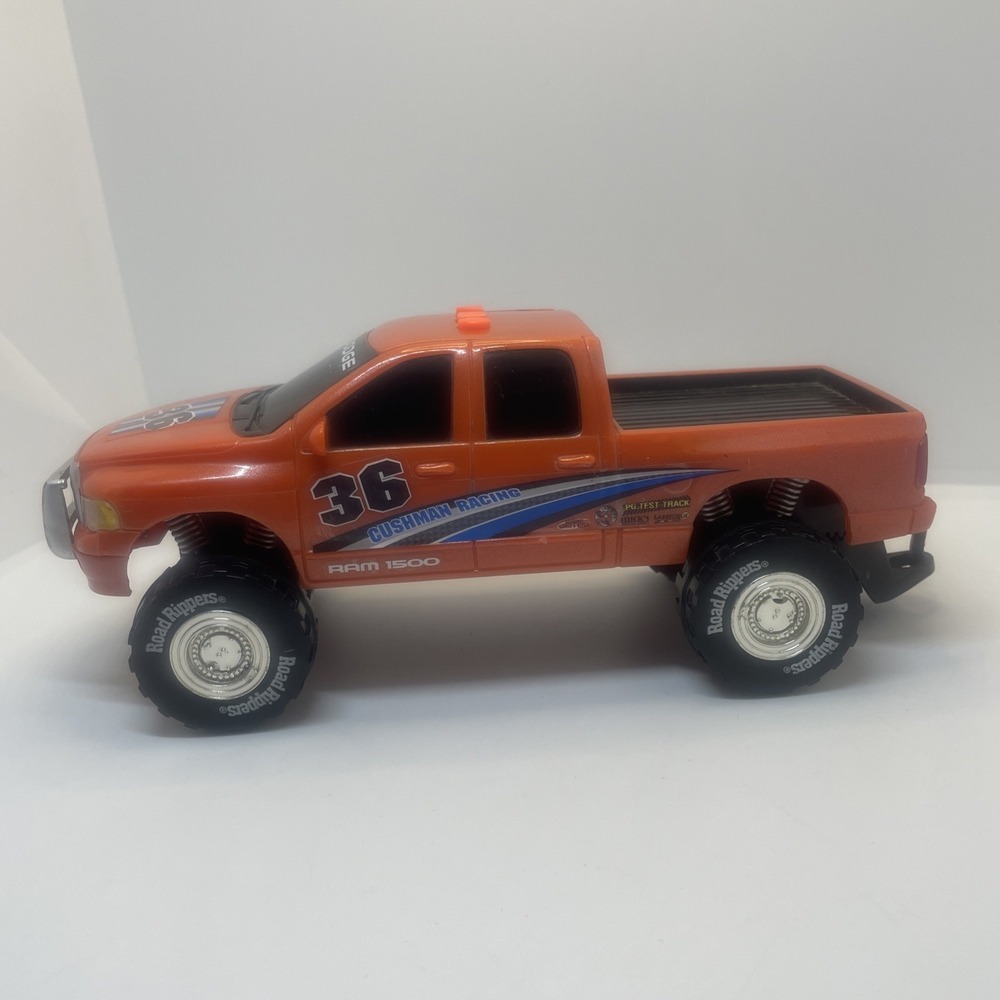 Road Rippers 1997 Dodge Ram 1500 Pickup Truck ‎ Diecast Toy Vehicle ORANGE